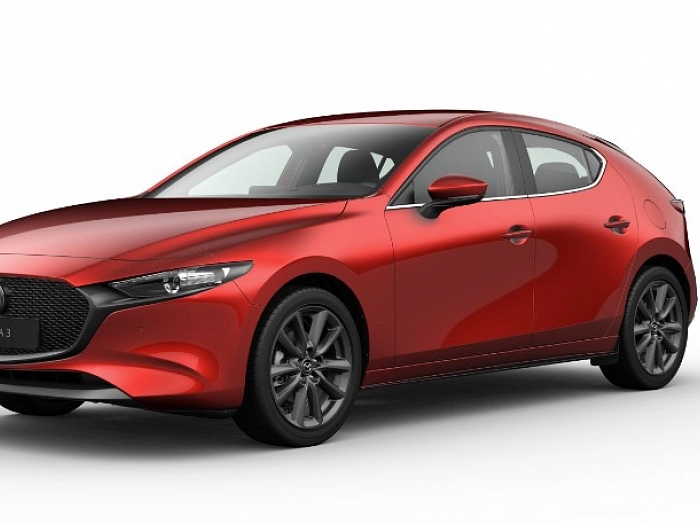 Mazda 3HB IPM3 2.0 SKY-G122k,AT,Exclusive-Line SKY-G122 90 kW automat SOUL RED CRYSTAL